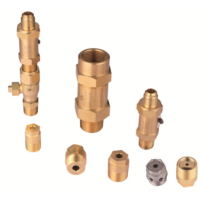 Refrigerant Pressure Relief Valve Central Ac Safety Valve With -29℃～+140℃ 0.3~4.5MPa Pressure