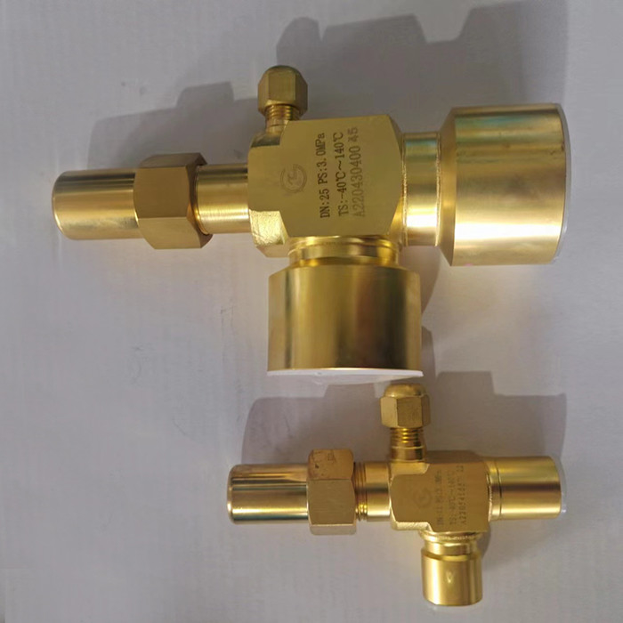 CE Refrigeration Angle Valve For CFC HCFC HFC R717  Hydraulic Pressure 9.5MPa
