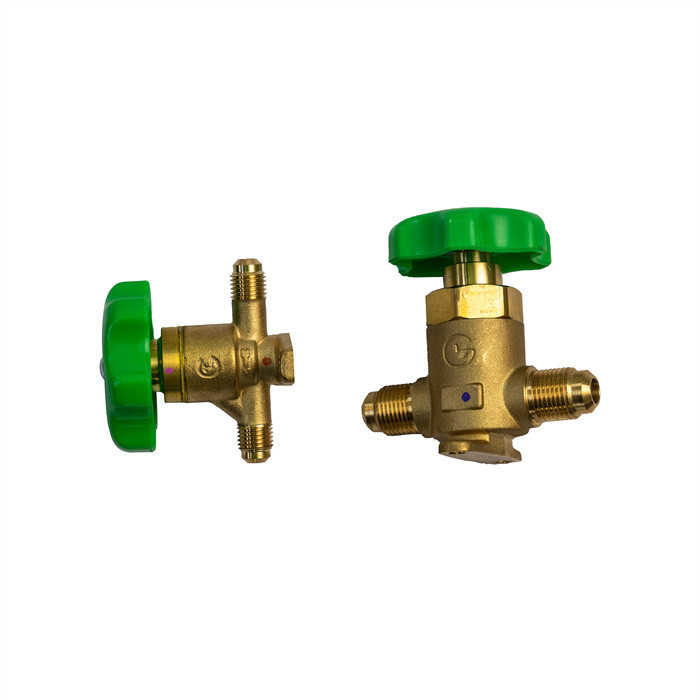 Easy to Install Temperature Resistant Refrigeration Hand Valve For CFC HCFC HFC R22 R410a R134a