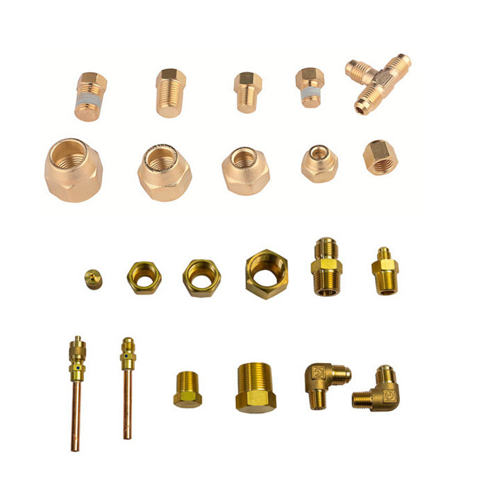 Precise Brass Needle Valves And Fittings For Refrigeration Systems Air Conditioning Brass Fittings