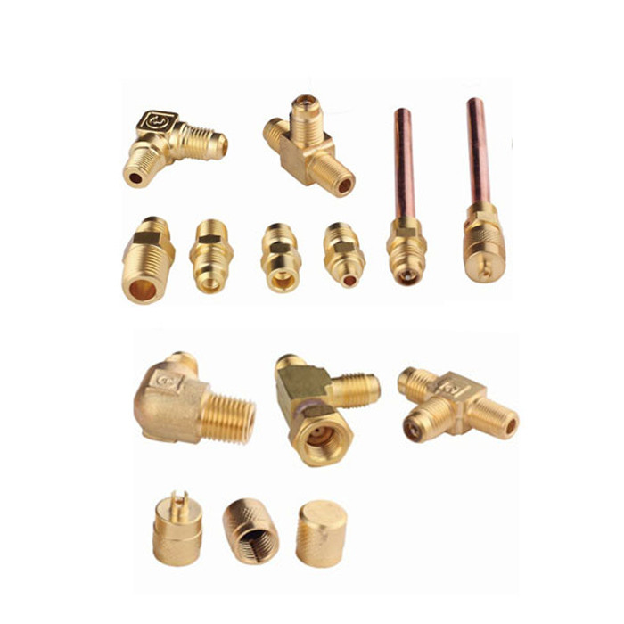 Precise Brass Needle Valves And Fittings For Refrigeration Systems Air Conditioning Brass Fittings