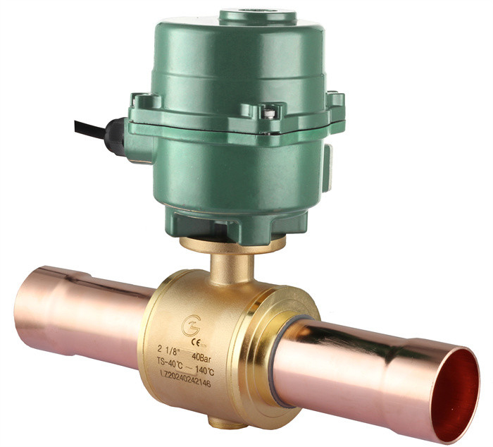 IP67 Rated Smart Electric Refrigerant Ball Valve For Harsh Environments Motorised 3 Way Ball Valve