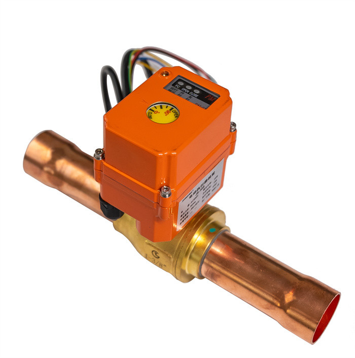 IP67 Rated Smart Electric Refrigerant Ball Valve For Harsh Environments Motorised 3 Way Ball Valve