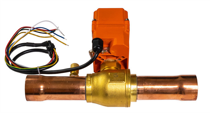 Electric Ball Valve For Refrigeration Industry -40C To 80C HFC Electric Control Ball Valve