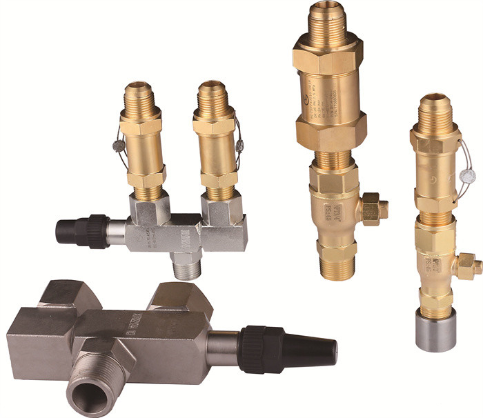 CFC HCFC HFC 3 Way Shut Off Valve for Refrigeration Temperature Range -29℃～+140℃